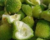 A picture of step 1 of Spiny gourd sabji.