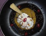 A picture of step 3 of Puran-Icecream in chocolate sauce.