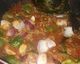 A picture of step 6 of Kadai mushroom.