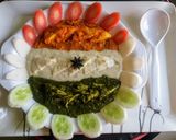 A picture of step 16 of Paneer Tiranga.