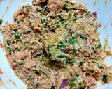 A picture of step 2 of Cheesy Chicken and Mixed Veg Fritters.