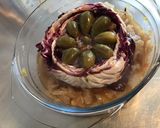 Une image de l'étape 21 de Trévise farcie aux anchois,parmesan et câpres italiennes et sa couronne d oignons de roscoff.