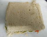 A picture of step 9 of Pinwheel sandwiches with vegetable soup.