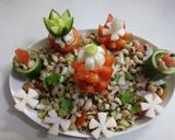 A picture of step 3 of Lobia veg salad (Black eyed pea salad).