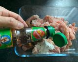 A picture of step 1 of Pork in Maggi sauce หมูแม๊กกี้.