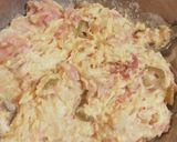 Foto del paso 3 de la receta: Pan de jamón, panceta y aceitunas en sartén