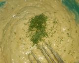 A picture of step 7 of Naked Moist Lemon-banana cake with chocolate chips.
