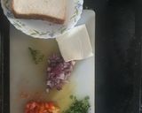 A picture of step 1 of Pizza Toast.