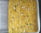 A picture of step 5 of Moong Dal Burfi.