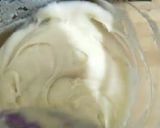 A picture of step 4 of Valentine's special Vanilla-Chocolate Duo Cake (eggless) #heart.