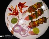 A picture of step 4 of Paneer tikka.