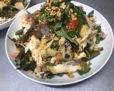 Hình bước làm 4 của món Gỏi rau muống gà xé phay