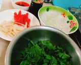 Hình bước làm 2 của món Salad bò dưa kiệu