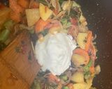 A picture of step 4 of Vegetable rice.