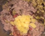 Foto del paso 8 de la receta: Tomates rellenos con atún, papas, aceitunas negras y verdes, huevos y Mayoliva