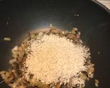 A picture of step 3 of Mushroom onion risotto.