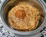 A picture of step 4 of Millets Masala Mint Roti.