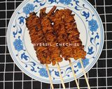 Foto langkah ke 6 dari resep Sate Usus Ayam (Bumbu Rujak).