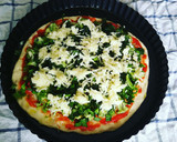Foto del paso 7 de la receta: Pizza Sara crujiente con brócoli y espinaca 🍕 🥦