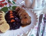 Tokaji boros prágaisonkával töltött sült kacsamell recept fázis 4 fotója