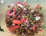 A picture of step 6 of Kala Chana chaat.