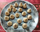 A picture of step 6 of Rose flavour Tilgul Modak.