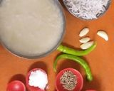 A picture of step 1 of Nariyal chutney for dosa.