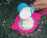 A picture of step 1 of Nankhatai.