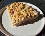 Rebarbarás-epres morzsapite szénhidrátszegény recept fázis 8 fotója