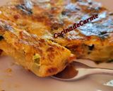 Foto del paso 5 de la receta: Tortilla de calabacín, champiñones, espinacas y sobrasada