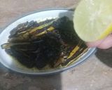 A picture of step 6 of Hari mirchen chatpati.