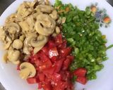 Une image de l'étape 9 de Salade de riz au thon, légumes et feta sauce truffée.