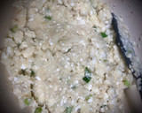 Foto del paso 16 de la receta: Coliflor: cous cous falso con manzana y zanahorias, base de pizza & tortitas con queso fresco