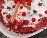A picture of step 8 of #cook pad India#Velvet Sponge Beetroot Ragi Red cake#.