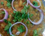 A picture of step 4 of Paav bhaji.