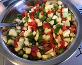 Une image de l'étape 4 de Queues de lottes aux poivrons, courgette et bouillon d'anis.