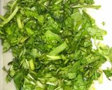 A picture of step 1 of Palak veg fry.
