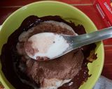 รูปขั้นตอนการทำที่ 1 ของ นมช็อคโกแลตภูเขาไฟ
