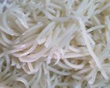 A picture of step 1 of Schezwan Noodles.