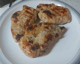 A picture of step 2 of Chicken Steaks.