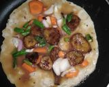 A picture of step 3 of Plantain fritata.