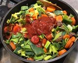 Une image de l'étape 11 de Bœuf aux poireaux, carottes et tomates (au bouillon de butternut).