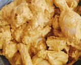 A picture of step 2 of Chicken Pakora 😋😋.