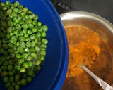 A picture of step 5 of Mutter Paneer (paneer from rice).