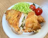 A picture of step 5 of Pork Cutlet with Shiso and Cheese.