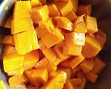 A picture of step 1 of Mango Mastani.