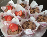 Foto del paso 5 de la receta: Muffins integrales de fresas naturales, avena y yogurt
