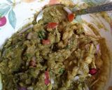 A picture of step 6 of Matra kulche.