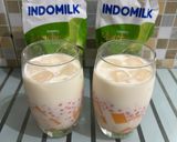 Foto langkah ke 10 dari resep Creamy Matcha with Mango Pudding.