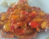 Lecsós karajszelet krumplipürével recept fázis 11 fotója
